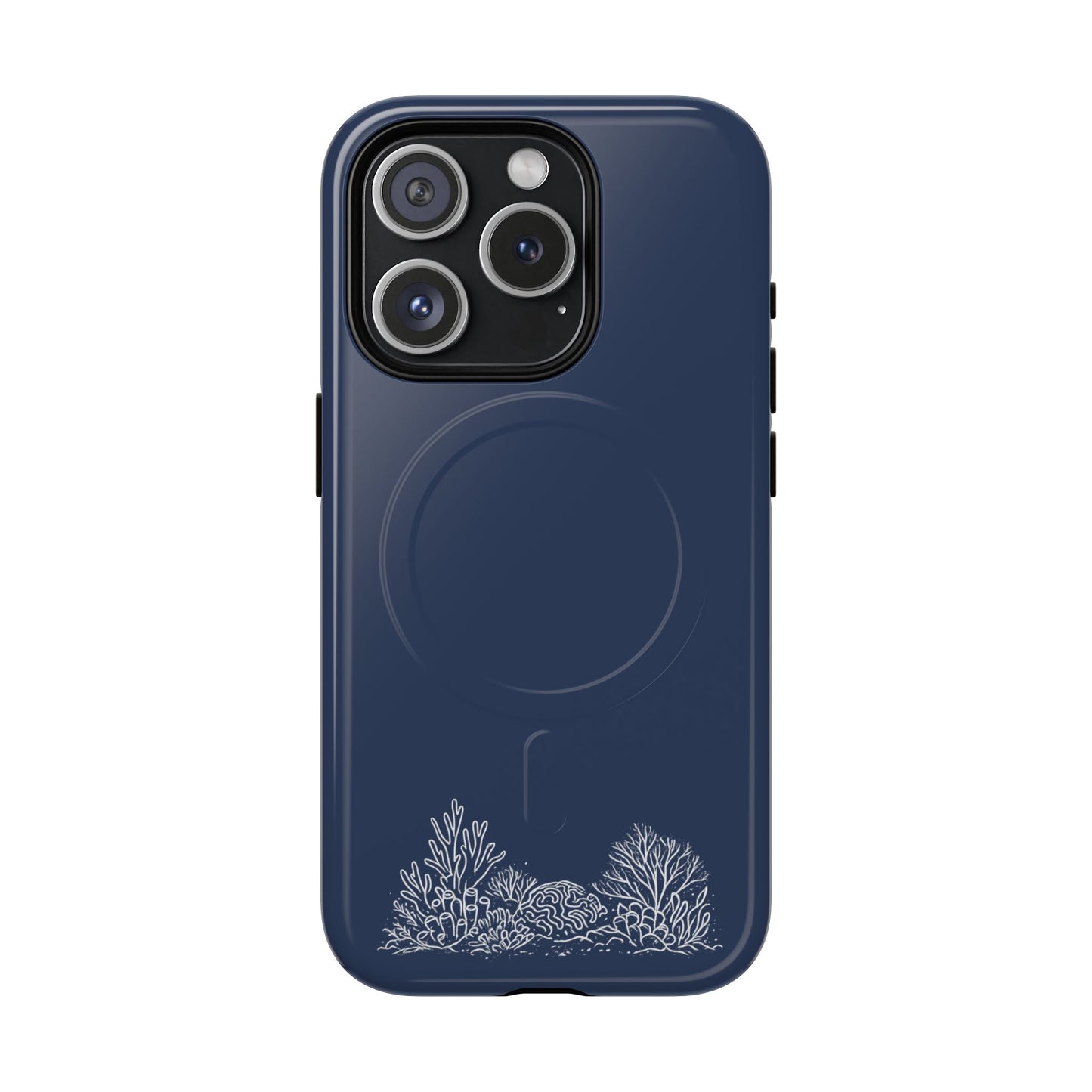 Magnetic Phone Case — Tough Slim MagSafe-Compatible Case with Coral Reef Accent