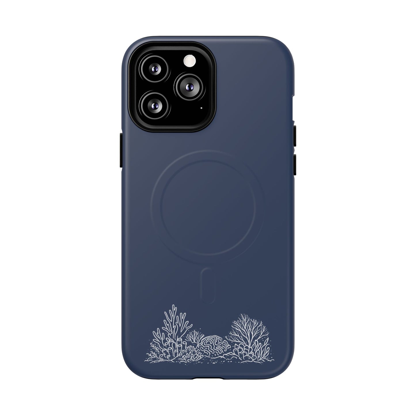 Magnetic Phone Case — Tough Slim MagSafe-Compatible Case with Coral Reef Accent