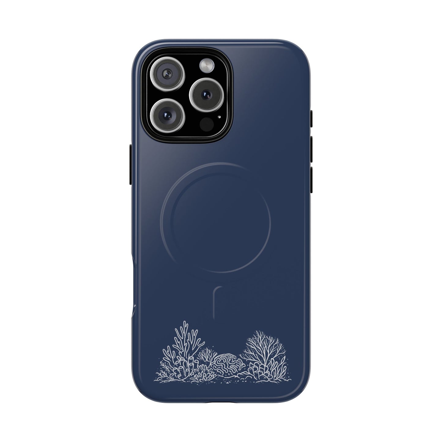 Magnetic Phone Case — Tough Slim MagSafe-Compatible Case with Coral Reef Accent