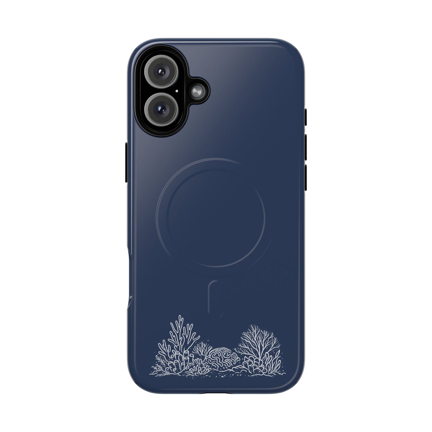 Magnetic Phone Case — Tough Slim MagSafe-Compatible Case with Coral Reef Accent