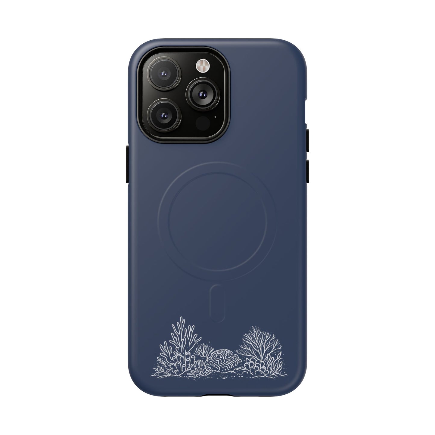 Magnetic Phone Case — Tough Slim MagSafe-Compatible Case with Coral Reef Accent