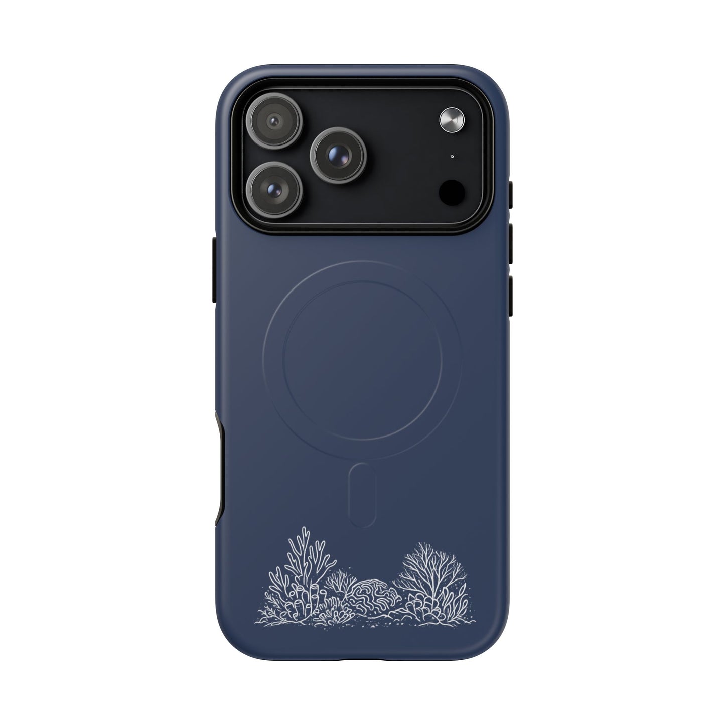 Magnetic Phone Case — Tough Slim MagSafe-Compatible Case with Coral Reef Accent