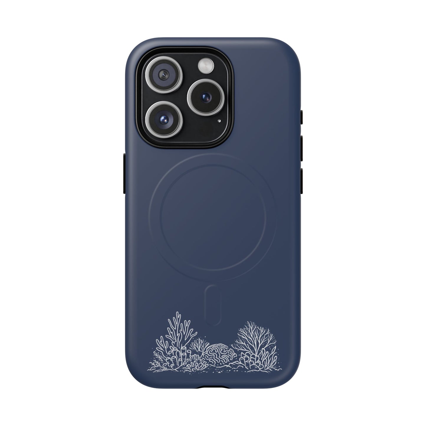 Magnetic Phone Case — Tough Slim MagSafe-Compatible Case with Coral Reef Accent
