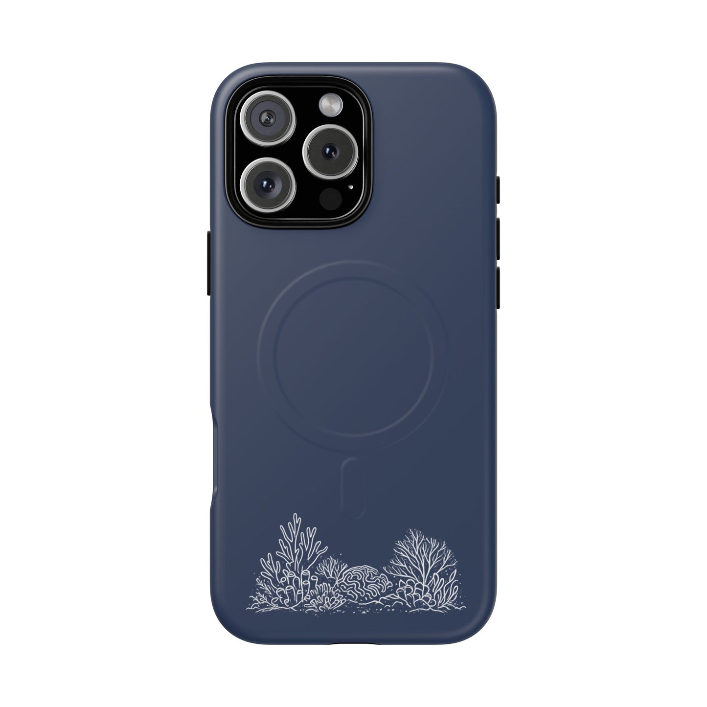 Magnetic Phone Case — Tough Slim MagSafe-Compatible Case with Coral Reef Accent