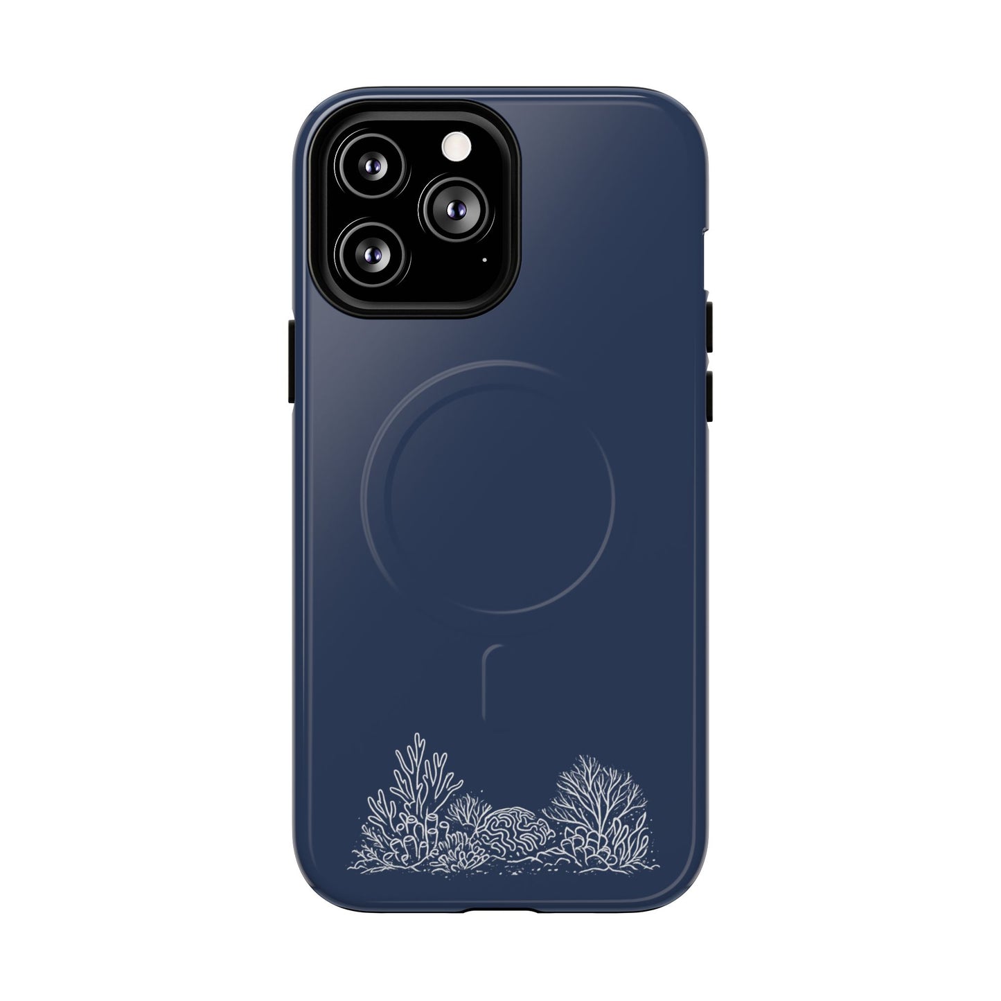 Magnetic Phone Case — Tough Slim MagSafe-Compatible Case with Coral Reef Accent