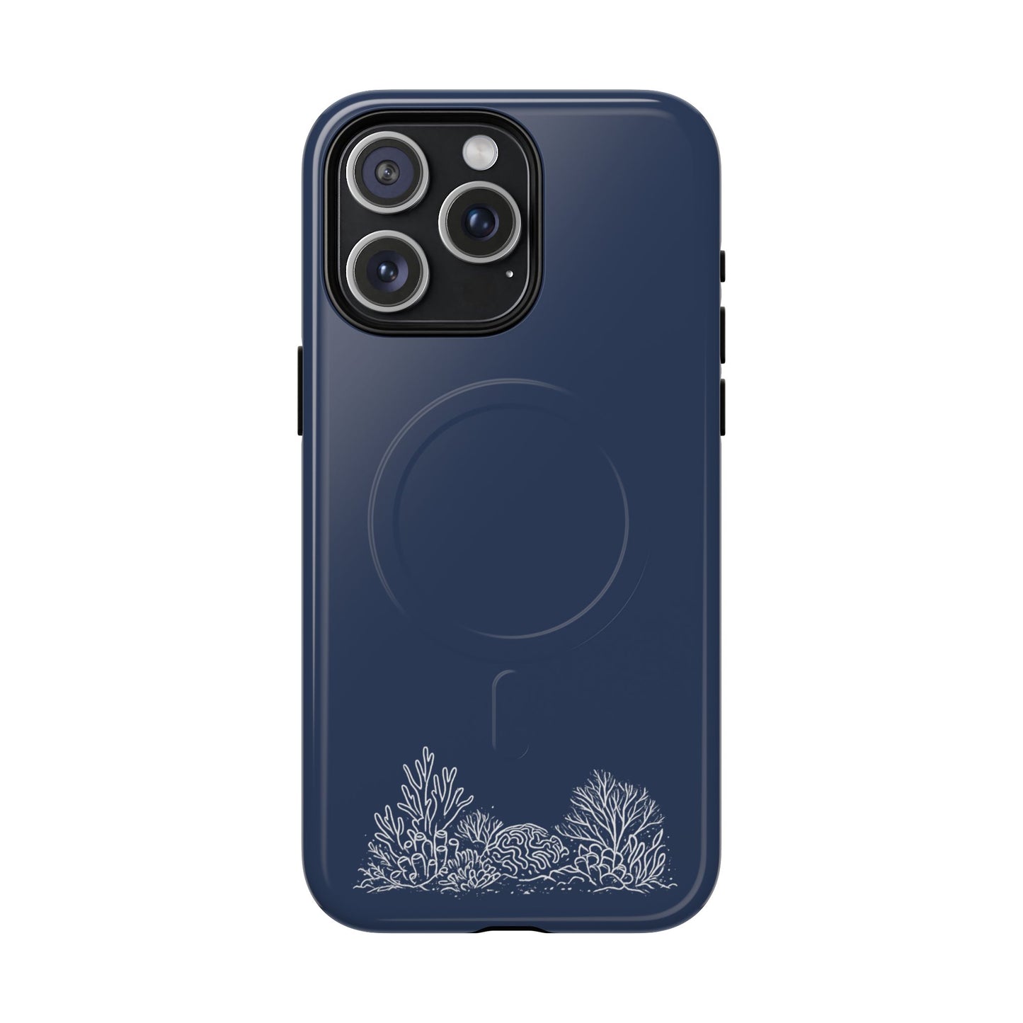 Magnetic Phone Case — Tough Slim MagSafe-Compatible Case with Coral Reef Accent
