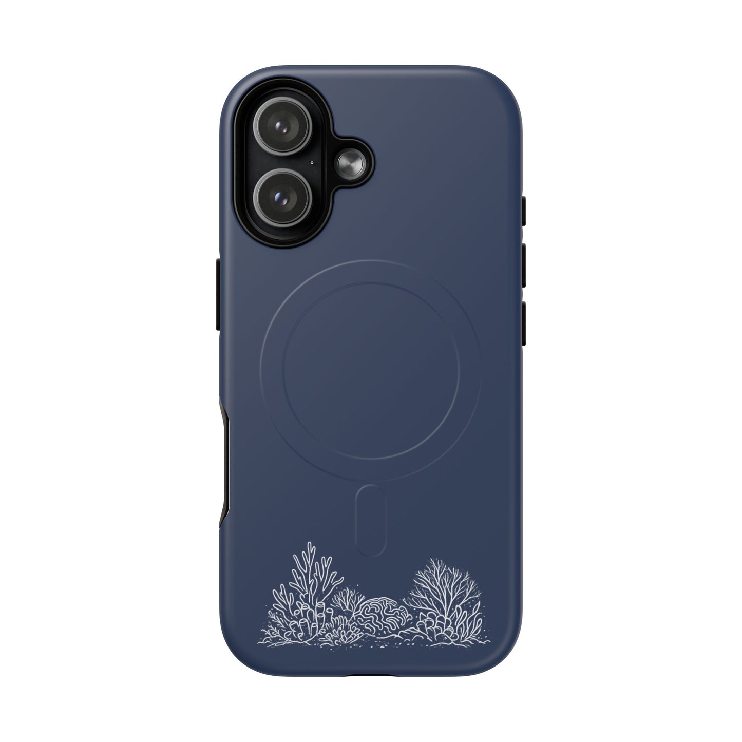 Magnetic Phone Case — Tough Slim MagSafe-Compatible Case with Coral Reef Accent