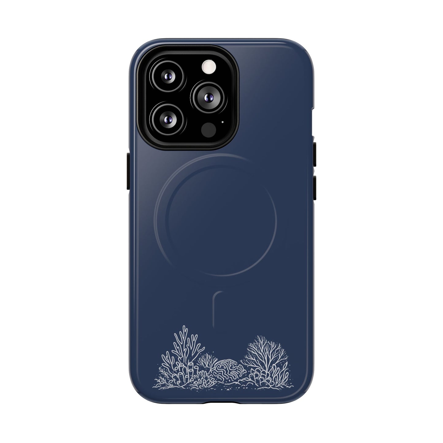 Magnetic Phone Case — Tough Slim MagSafe-Compatible Case with Coral Reef Accent