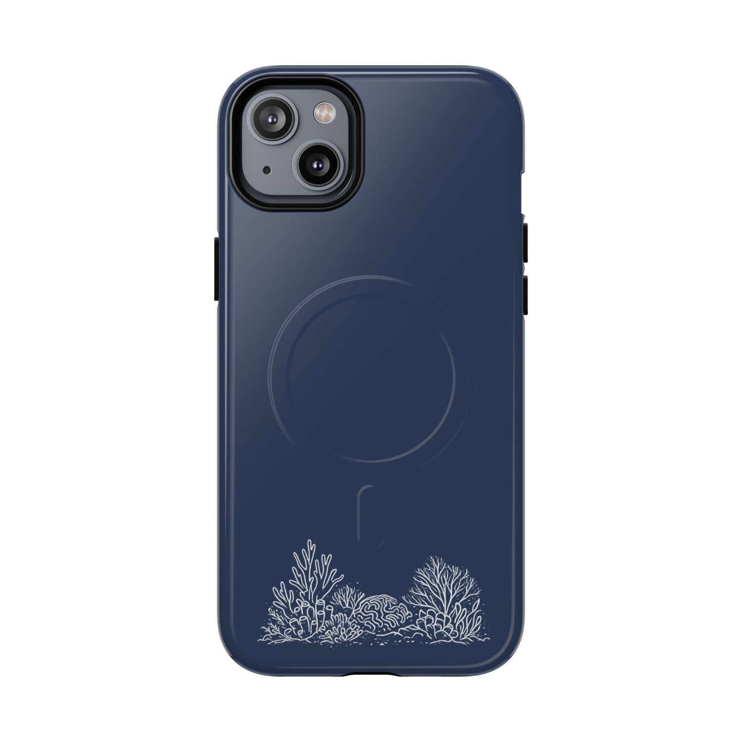 Magnetic Phone Case — Tough Slim MagSafe-Compatible Case with Coral Reef Accent