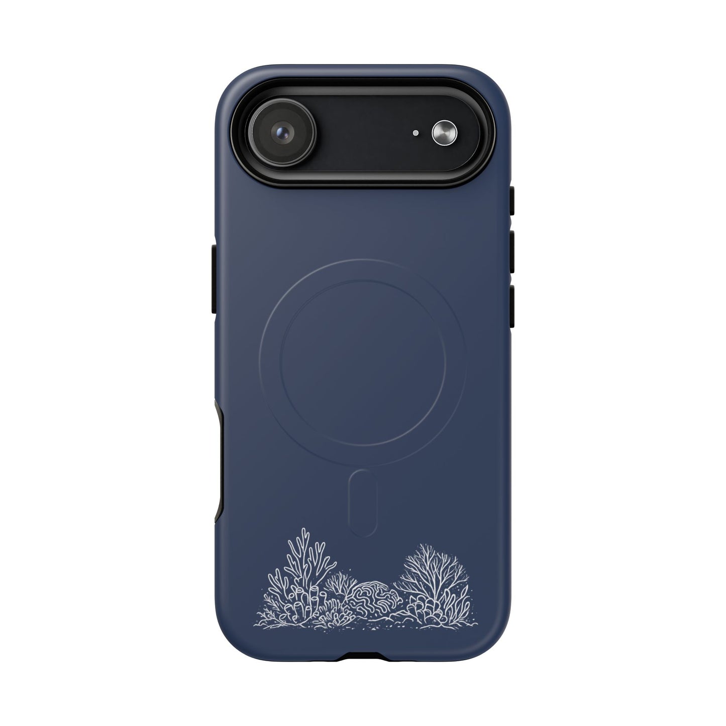 Magnetic Phone Case — Tough Slim MagSafe-Compatible Case with Coral Reef Accent