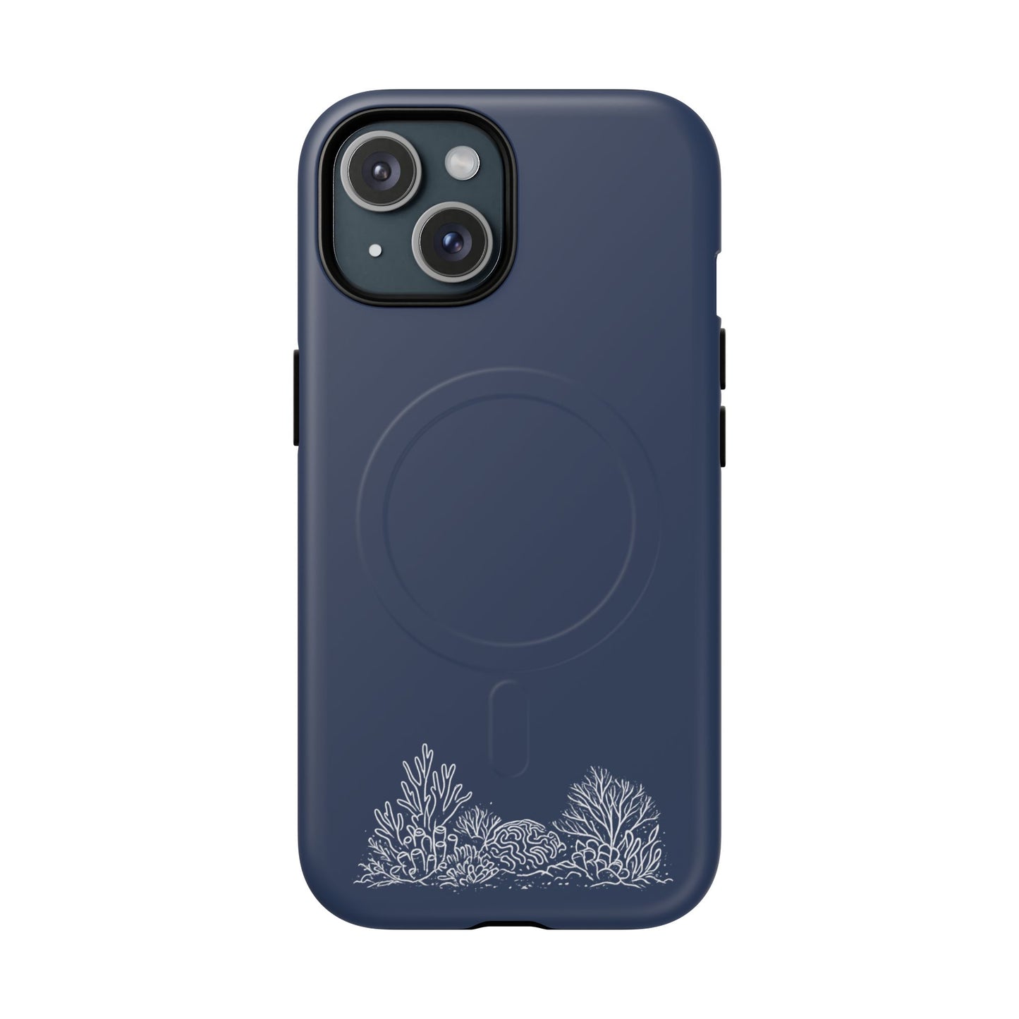 Magnetic Phone Case — Tough Slim MagSafe-Compatible Case with Coral Reef Accent