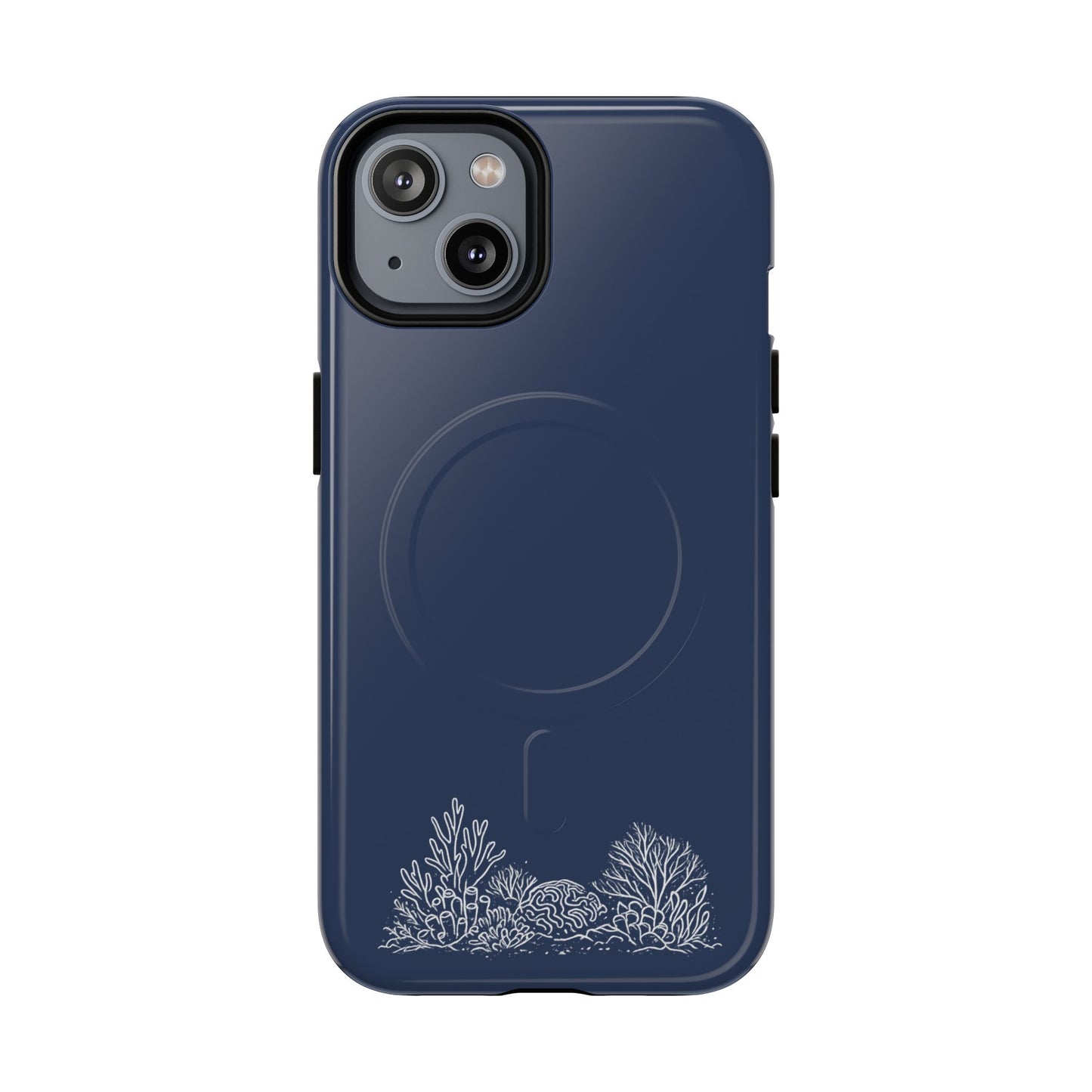 Magnetic Phone Case — Tough Slim MagSafe-Compatible Case with Coral Reef Accent