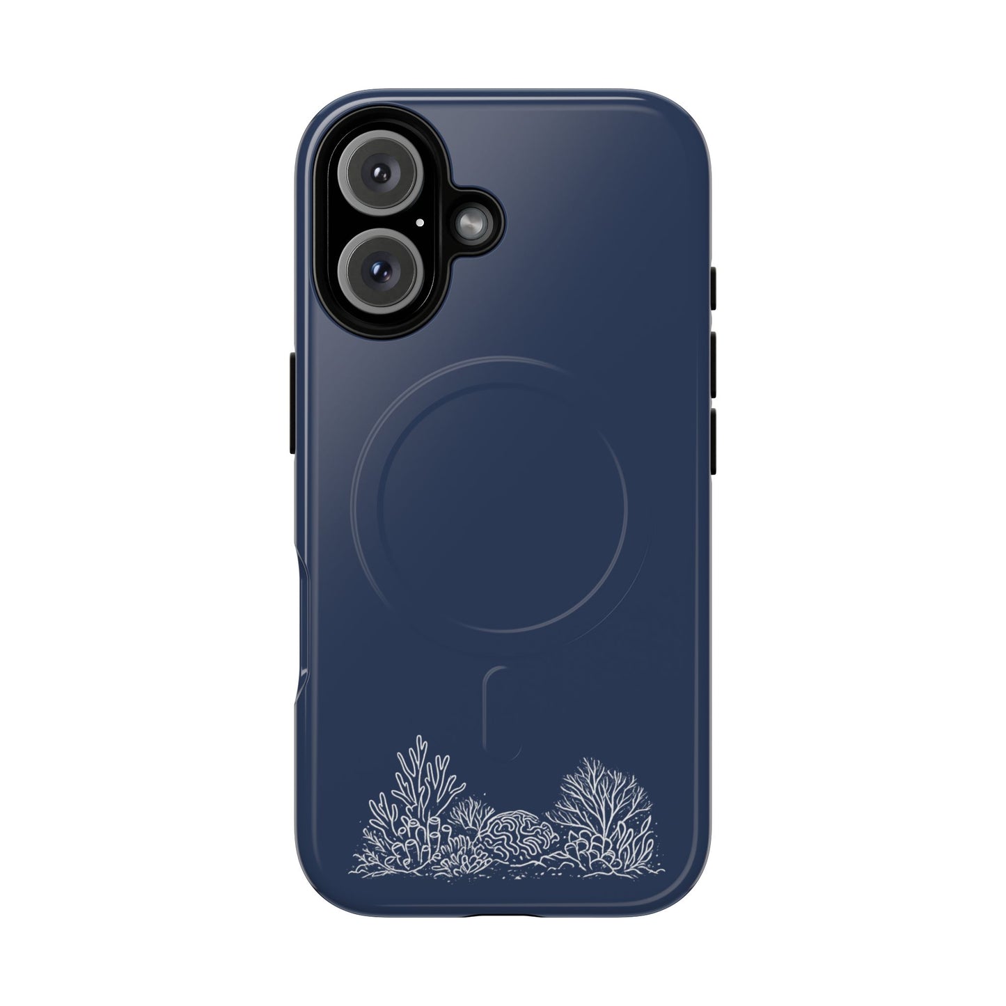 Magnetic Phone Case — Tough Slim MagSafe-Compatible Case with Coral Reef Accent