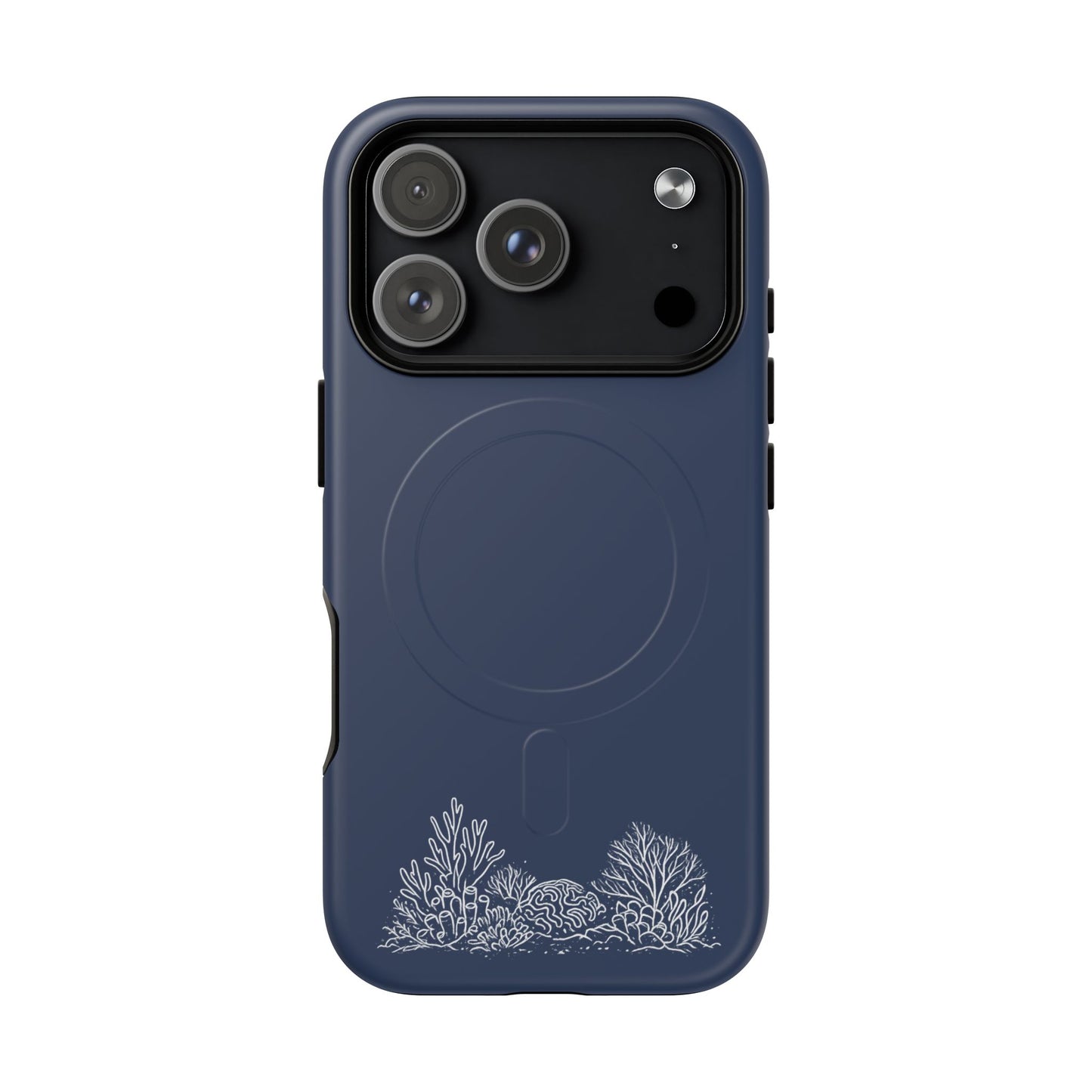 Magnetic Phone Case — Tough Slim MagSafe-Compatible Case with Coral Reef Accent