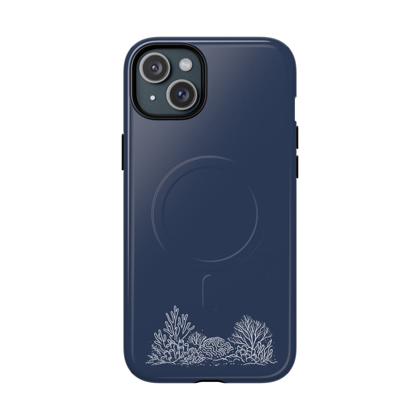 Magnetic Phone Case — Tough Slim MagSafe-Compatible Case with Coral Reef Accent