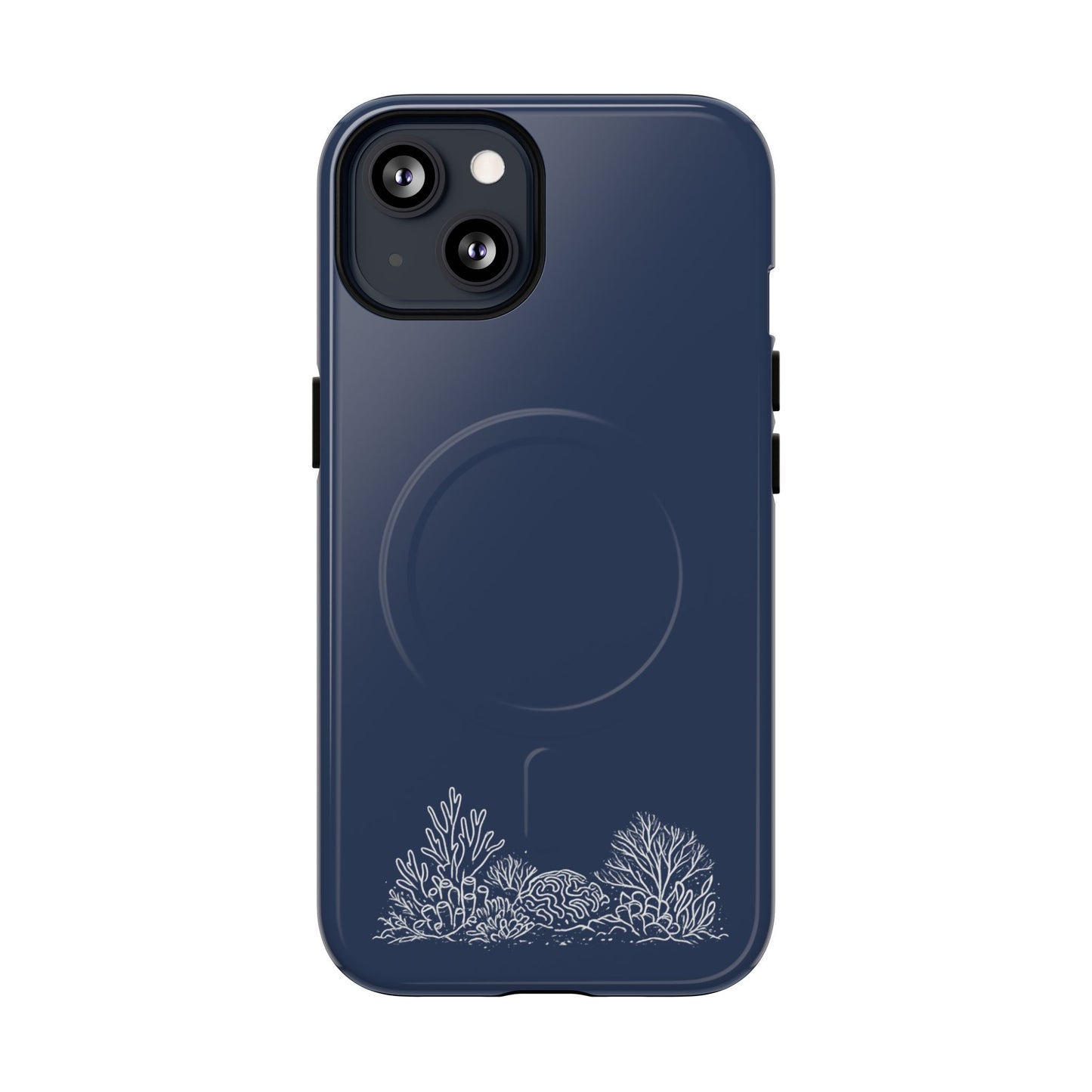 Magnetic Phone Case — Tough Slim MagSafe-Compatible Case with Coral Reef Accent