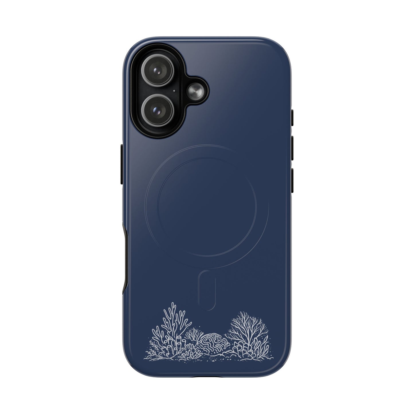 Magnetic Phone Case — Tough Slim MagSafe-Compatible Case with Coral Reef Accent