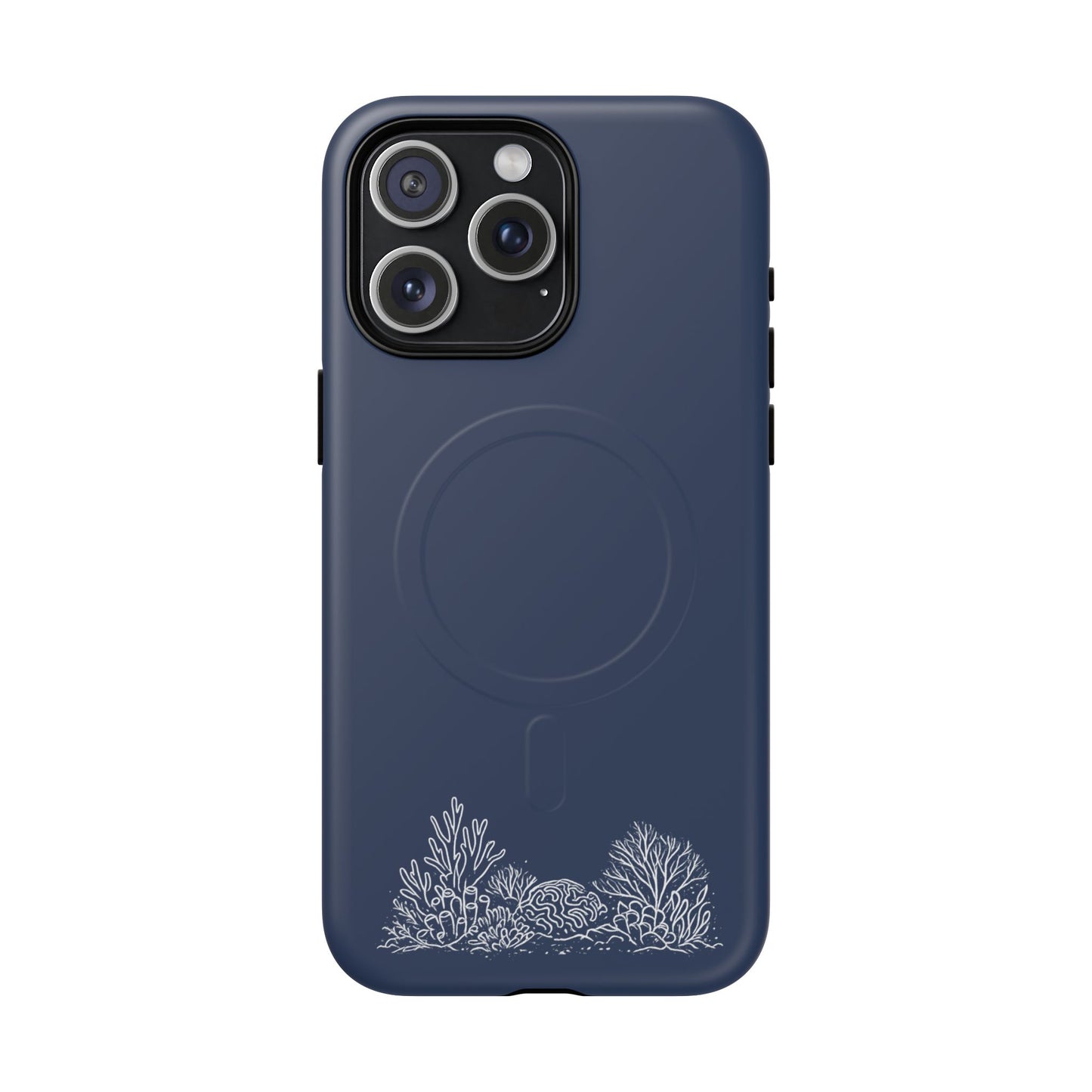 Magnetic Phone Case — Tough Slim MagSafe-Compatible Case with Coral Reef Accent
