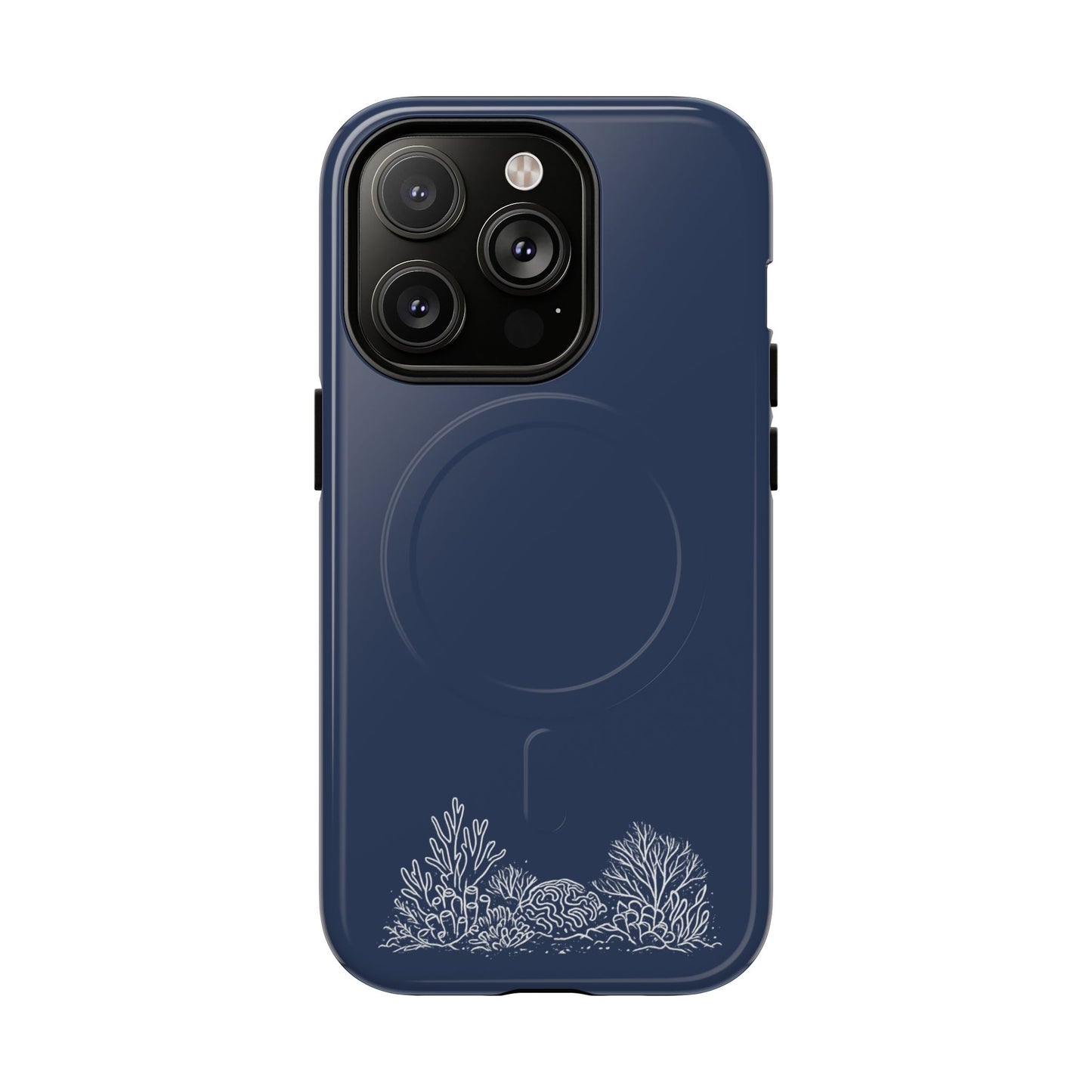 Magnetic Phone Case — Tough Slim MagSafe-Compatible Case with Coral Reef Accent