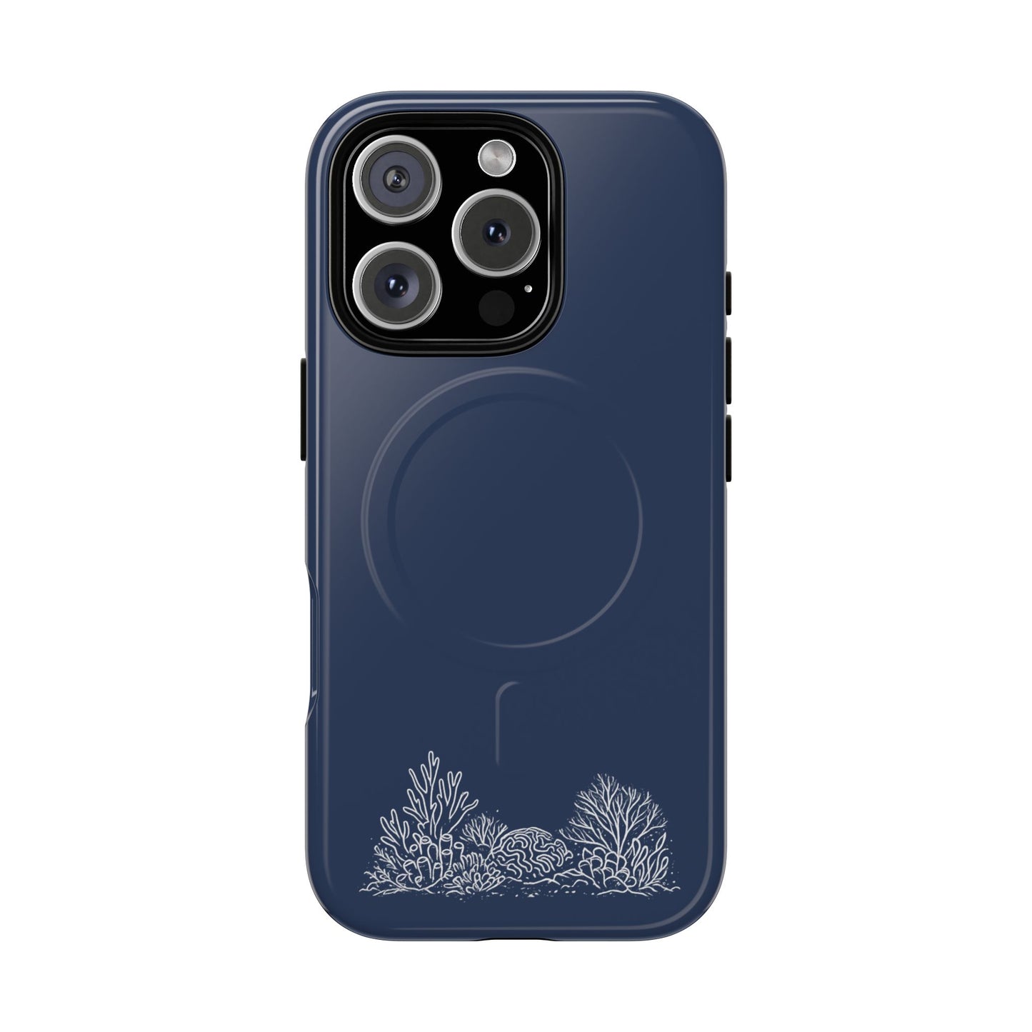 Magnetic Phone Case — Tough Slim MagSafe-Compatible Case with Coral Reef Accent