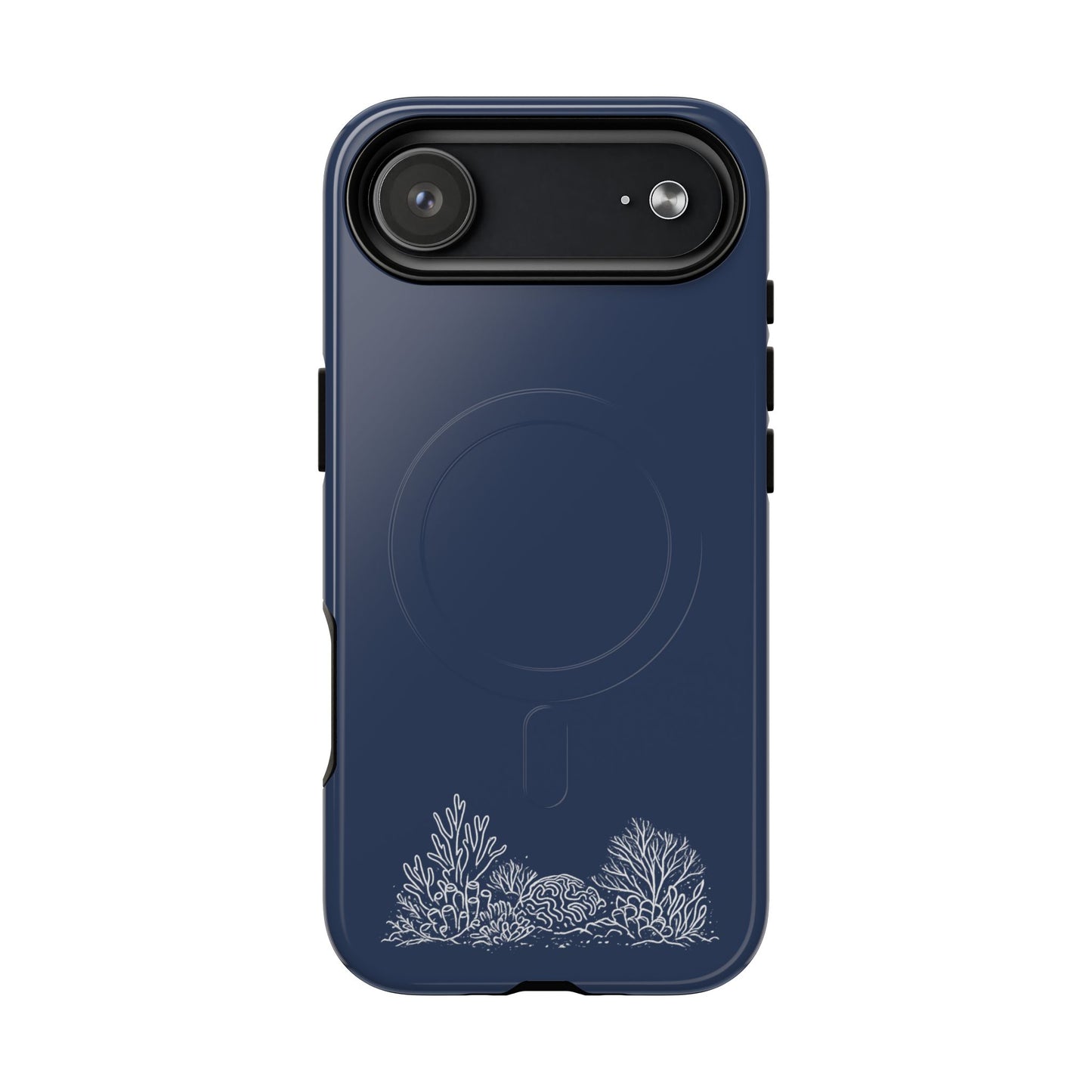 Magnetic Phone Case — Tough Slim MagSafe-Compatible Case with Coral Reef Accent