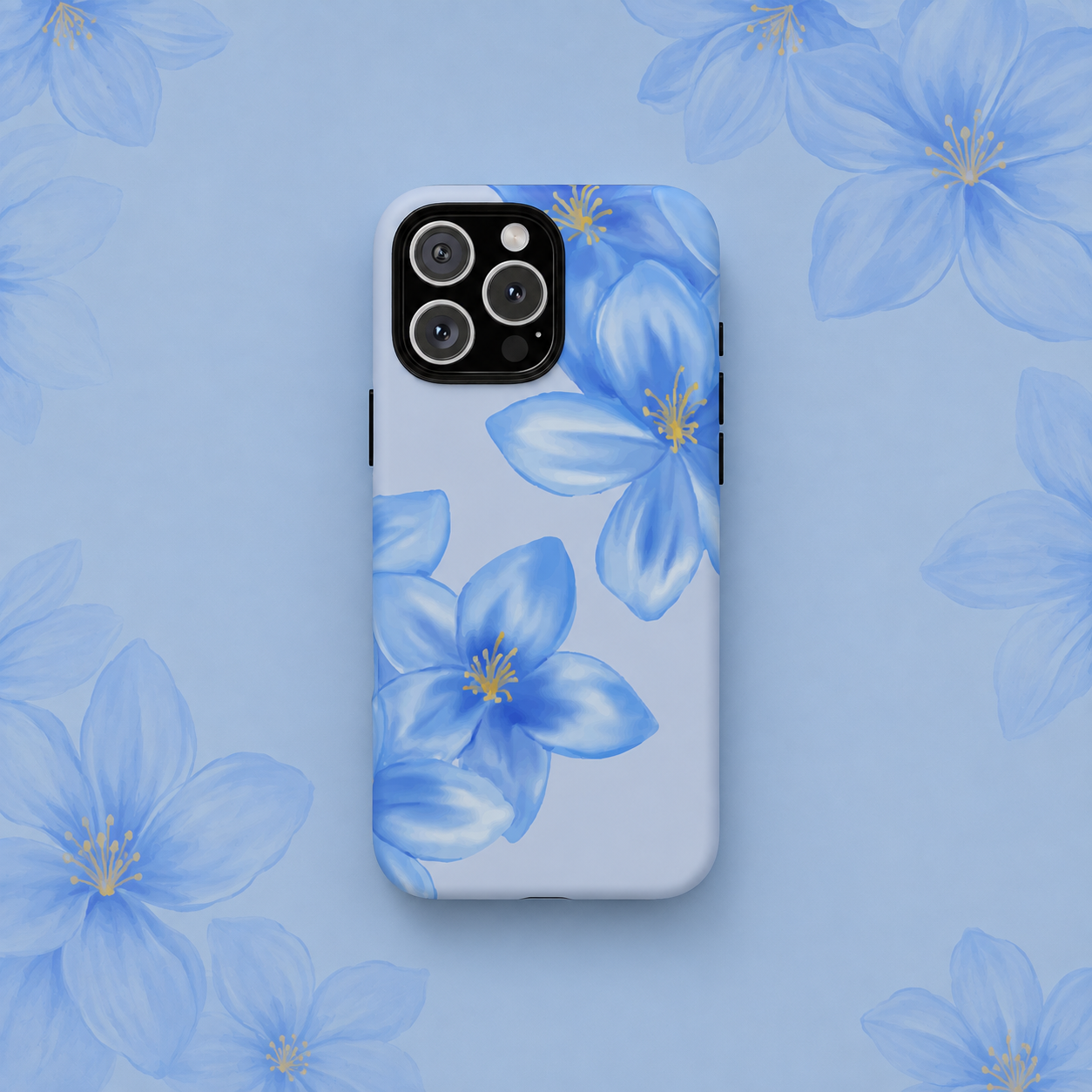 Blue Floral Bloom